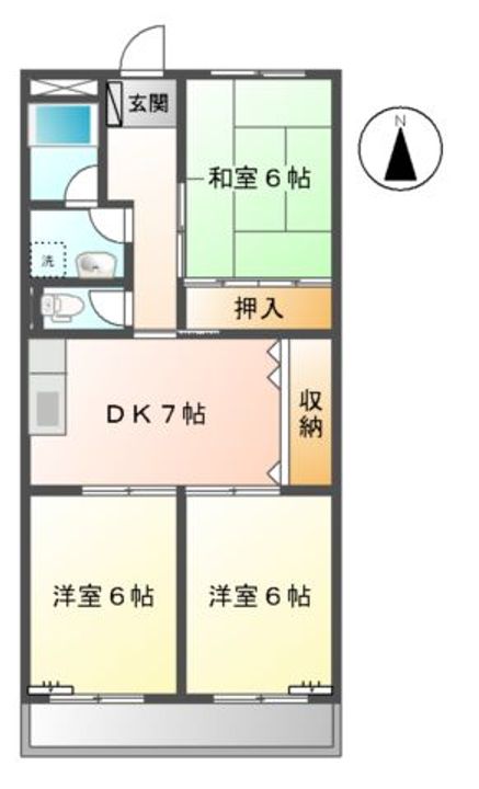 リンピア宝の間取り