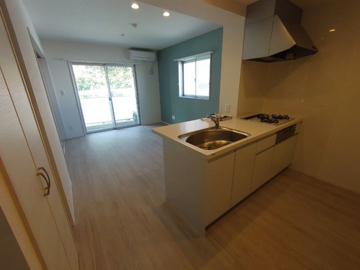 静岡県浜松市中央区住吉5(マンション)の賃貸物件のキッチン