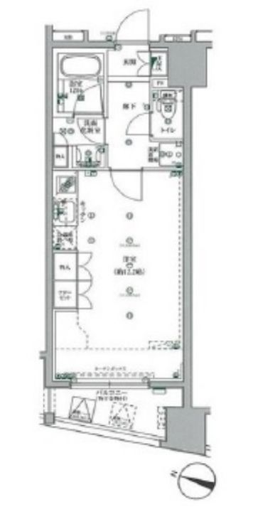 東京都千代田区神田多町2(マンション)の賃貸物件の間取り