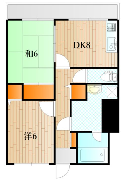 山口県下関市新地町(マンション)の賃貸物件の間取り