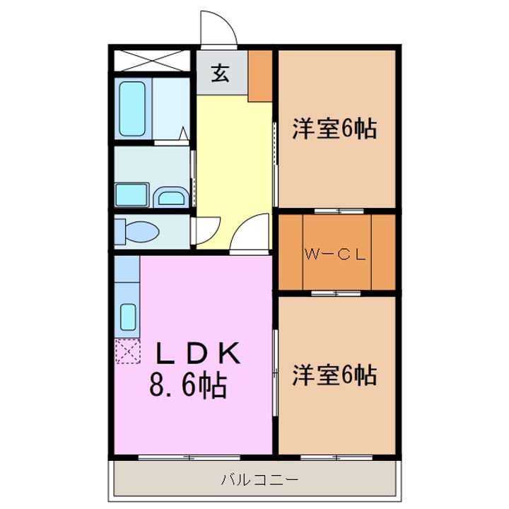 アートヒルズ黒笹の間取り