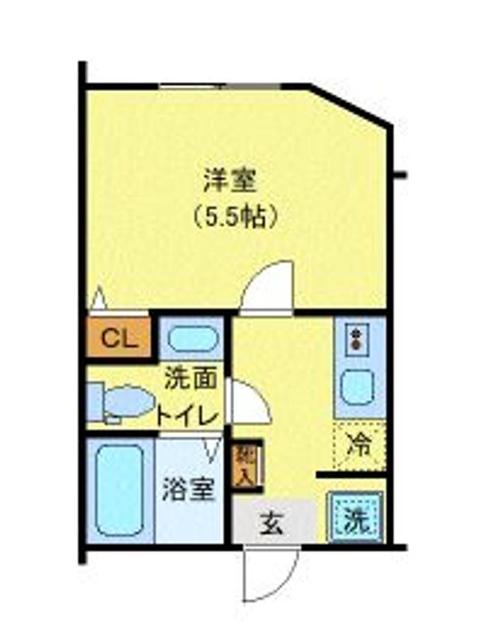 神奈川県横浜市南区大岡5(アパート)の賃貸物件の間取り