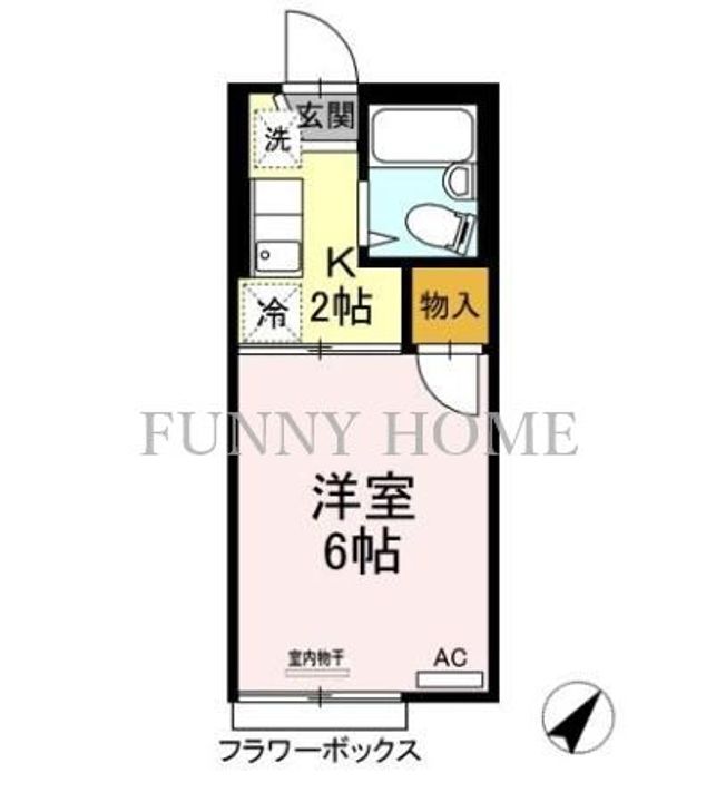 東京都世田谷区三宿2(アパート)の賃貸物件の間取り