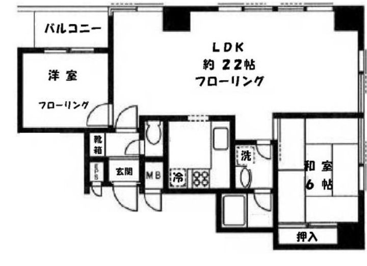 神奈川県横浜市中区弥生町2(マンション)の賃貸物件の間取り