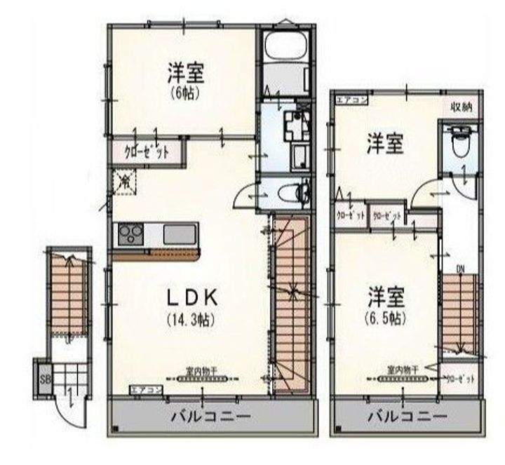 La R sidence Chicの間取り