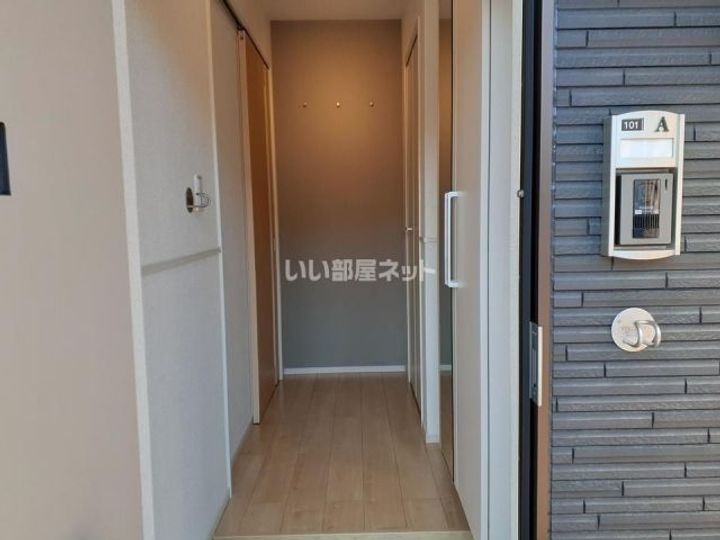 茨城県水戸市東前町(アパート)の賃貸物件の玄関