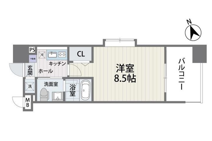 S‐FORT福岡県庁前の間取り