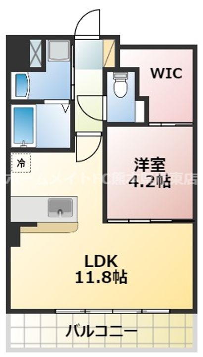 カルマ水前寺の間取り