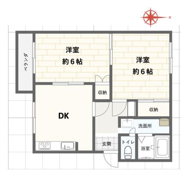 坂出市オススメの賃貸物件の間取り