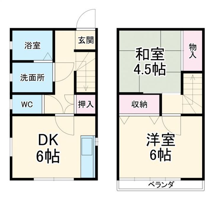 静岡県浜松市中央区富塚町(一戸建)の賃貸物件の間取り