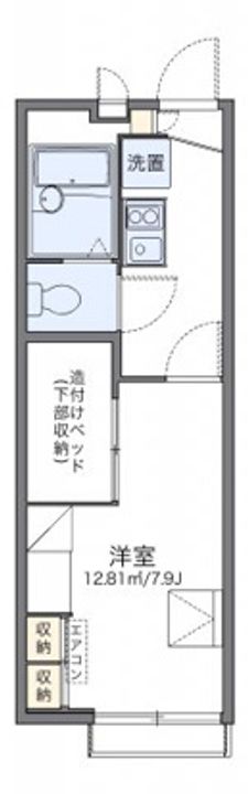 レオパレスワカタケの間取り