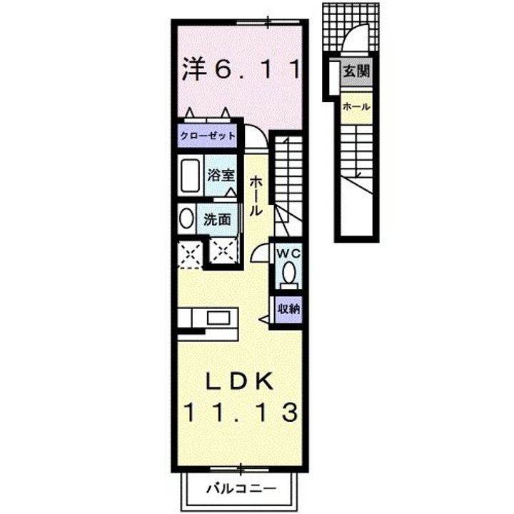 兵庫県西脇市小坂町(アパート)の賃貸物件の間取り