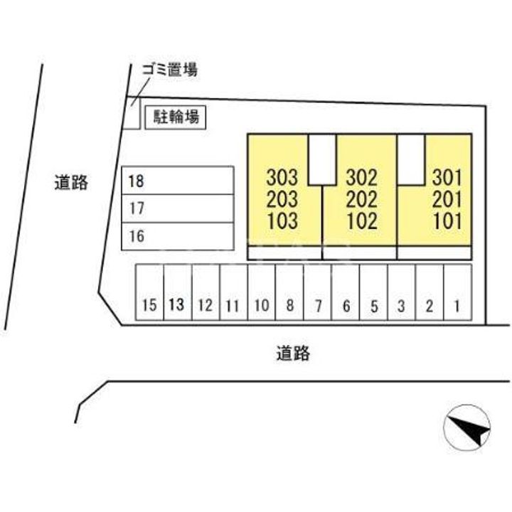 シャンテ フルールの地図