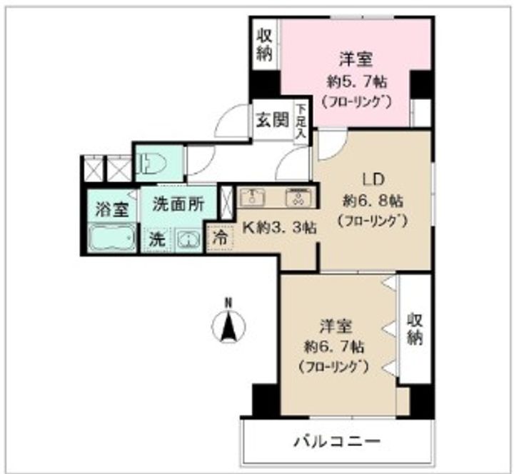 クリダイマンションの間取り