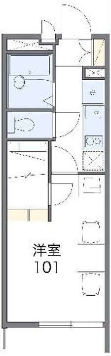 レオパレスメゾンドールシェルIVの間取り