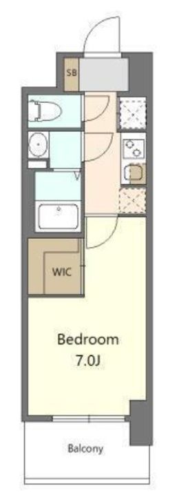 S-RESIDENCE堺浜寺axialの間取り