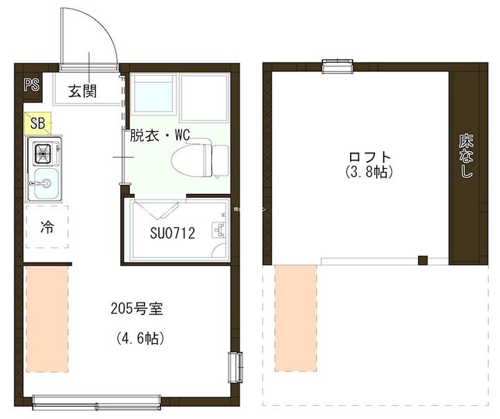MJ TERRACE TAKASAGOの間取り