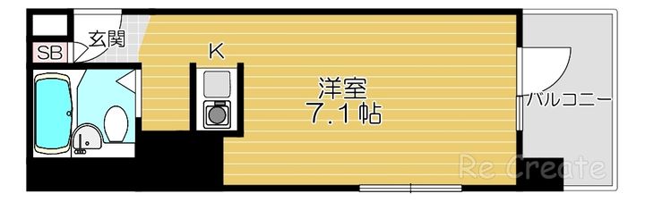 大阪府大阪市天王寺区上本町6(マンション)の賃貸物件の間取り