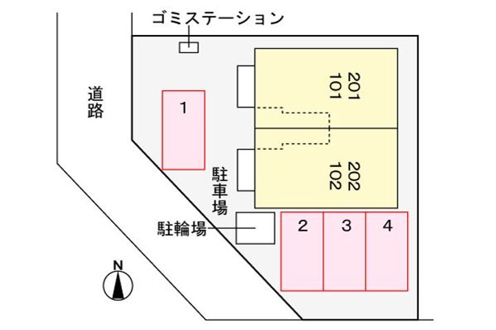 ブルック新保の地図