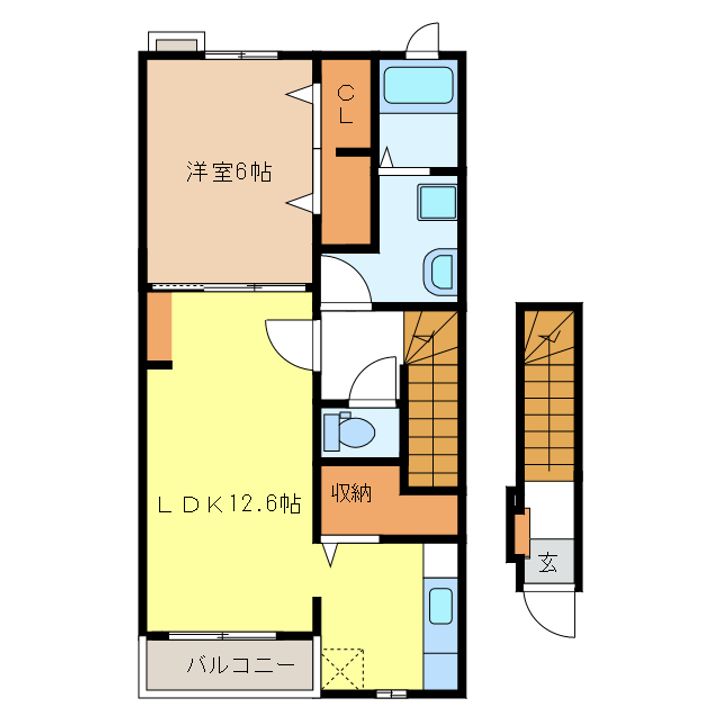 アビターレ ベッシェ D・E棟の間取り