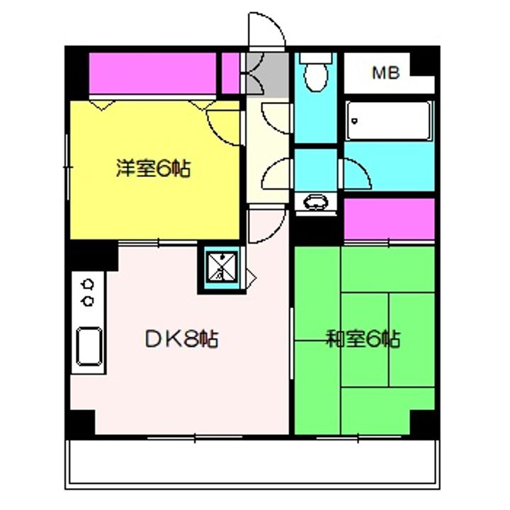 神奈川県川崎市宮前区宮崎2(マンション)の賃貸物件の間取り
