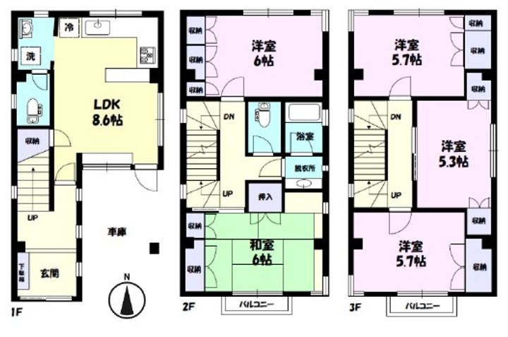 東京都台東区千束2(一戸建)の賃貸物件の間取り