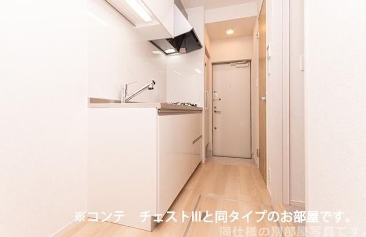 京都府京田辺市三山木野神(アパート)の賃貸物件のキッチン