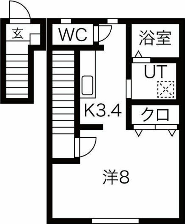 ブルック北上Iの間取り