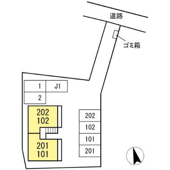 ステラマリス Dの地図