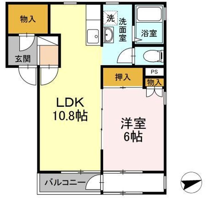 ステラマリス Dの間取り