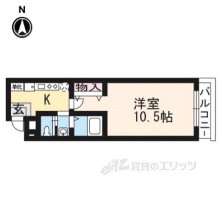 コルテ鴨川五条の間取り