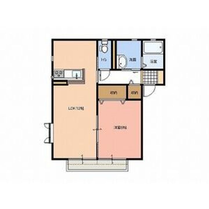 栃木県小山市東城南5(アパート)の賃貸物件の間取り