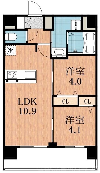 大阪府大阪市阿倍野区天王寺町北1(マンション)の賃貸物件の間取り