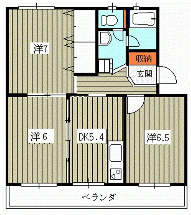 第一コーポ美東里の間取り