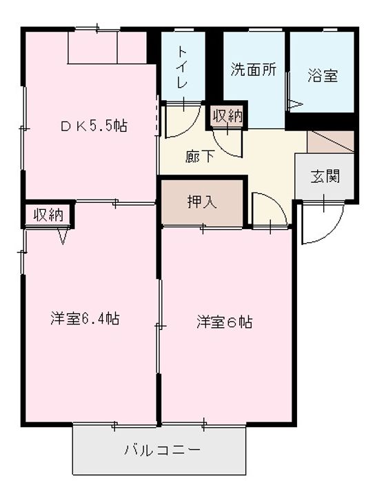 コーポKの間取り