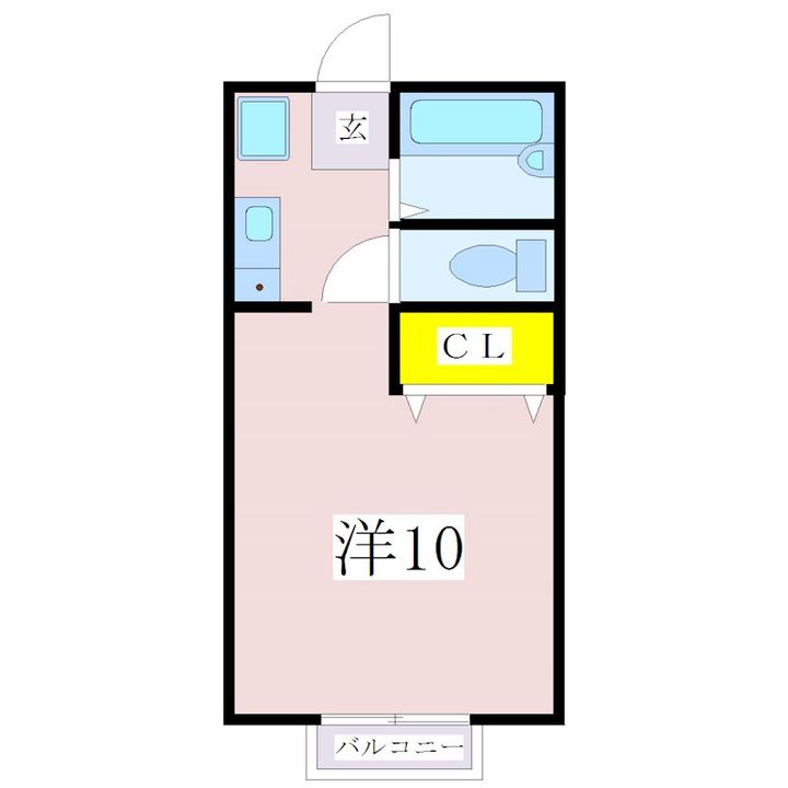 鹿児島県鹿児島市錦江台1(アパート)の賃貸物件の間取り