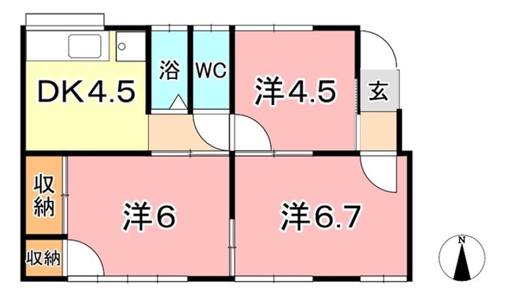 岡山県倉敷市酒津(一戸建)の賃貸物件の間取り