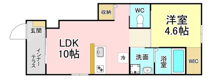 福岡県北九州市八幡西区則松5(アパート)の賃貸物件の間取り