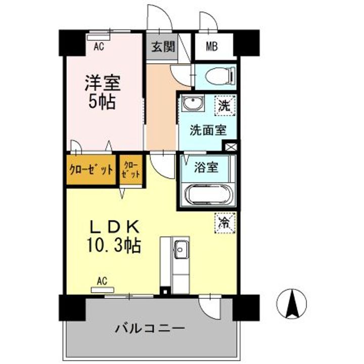 カンフォーラ松原の間取り