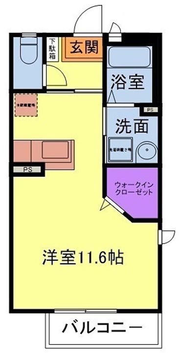 神奈川県小田原市東町1(アパート)の賃貸物件の間取り