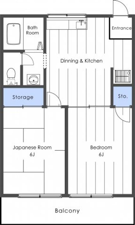 埼玉県東松山市新宿町(アパート)の賃貸物件の間取り