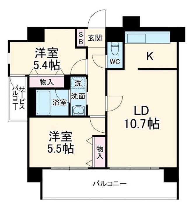 サントーア高倉の間取り