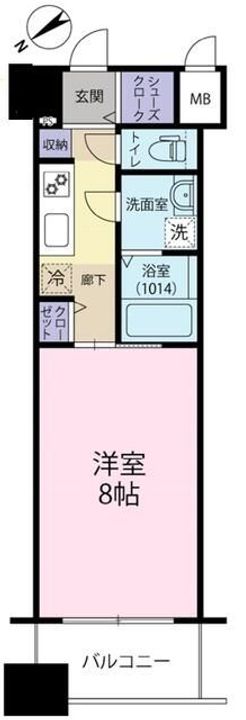 東京都中央区銀座2(マンション)の賃貸物件の間取り