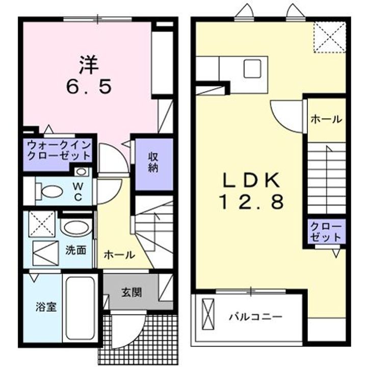 群馬県高崎市飯塚町(アパート)の賃貸物件の間取り