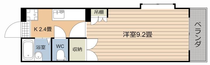 プレステージ郡元の間取り