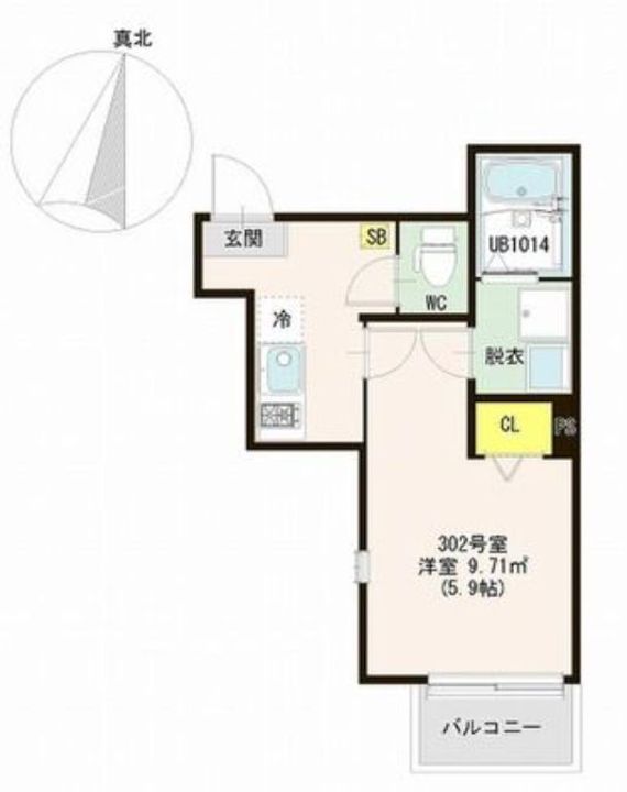 八乙女中央4丁目アパートの間取り