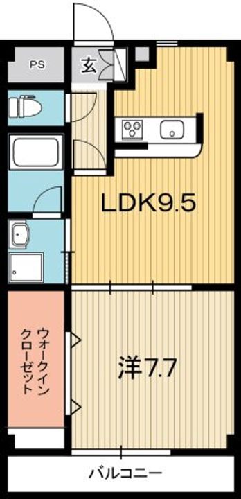 高知県高知市比島町1(マンション)の賃貸物件の間取り
