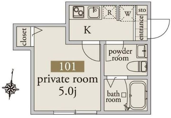東京都北区志茂1(アパート)の賃貸物件の間取り
