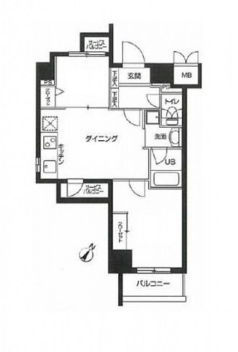 カスタリア用賀の間取り