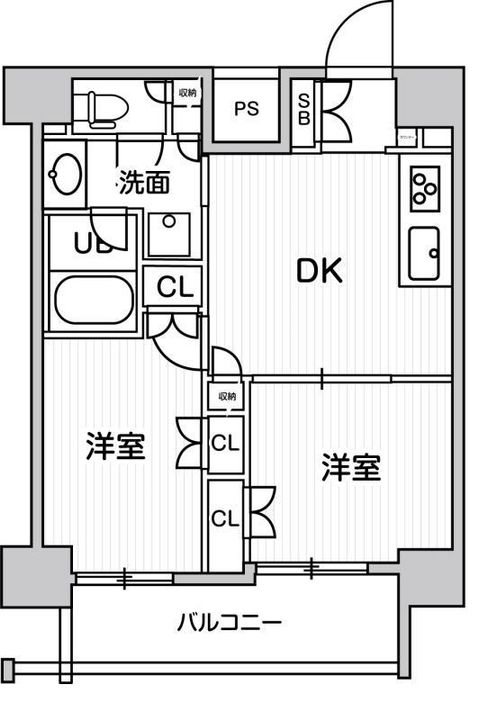 東京都品川区北品川2(マンション)の賃貸物件の間取り
